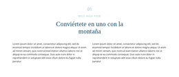 Texto Sobre Montaña - Tema Responsivo De WordPress