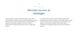 Texte Sur La Montagne – Modèles De Conception De Sites Web