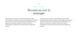 Texte Sur La Montagne - Page De Destination Moderne