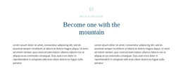 Text About Mountain - Modern Web Template