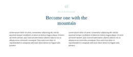 Text About Mountain - HTML5 Landing Page