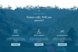 Nature Calling - Single Page HTML5 Template