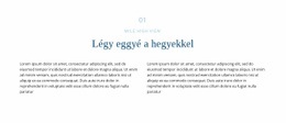 Szöveg A Hegyről – Üzleti Prémium Webhelysablon