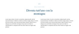 Testo Sulla Montagna - HTML Writer