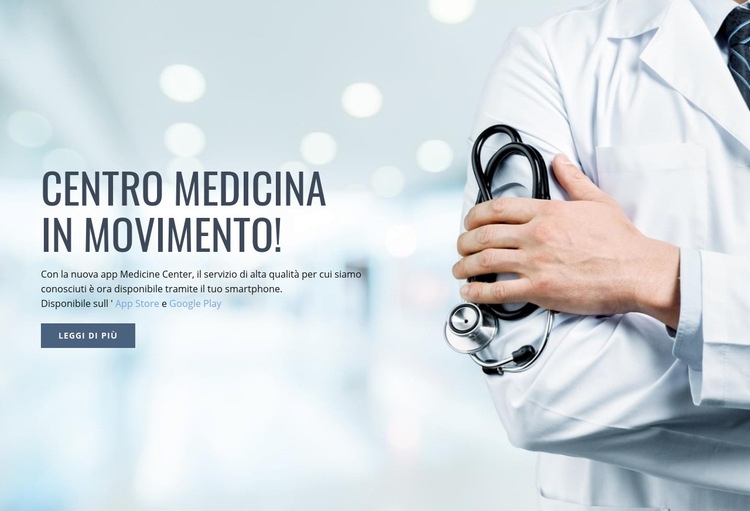 Nuovo centro medico Costruttore di siti web HTML
