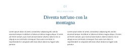 Un Design Esclusivo Del Sito Web Per Testo Sulla Montagna