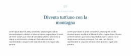 Testo Sulla Montagna - Progettazione Di Modelli Di Siti Web
