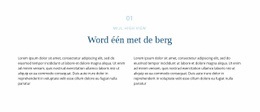 Tekst Over Berg - Sjablonen Website-Ontwerp