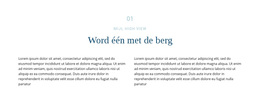 Tekst Over Berg - Responsief WordPress-Thema