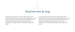 Tekst Over Berg - Sjabloon Voor Zakelijke Premiumwebsites