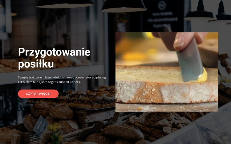 Smaczne przygotowywanie posiłków Szablon CSS