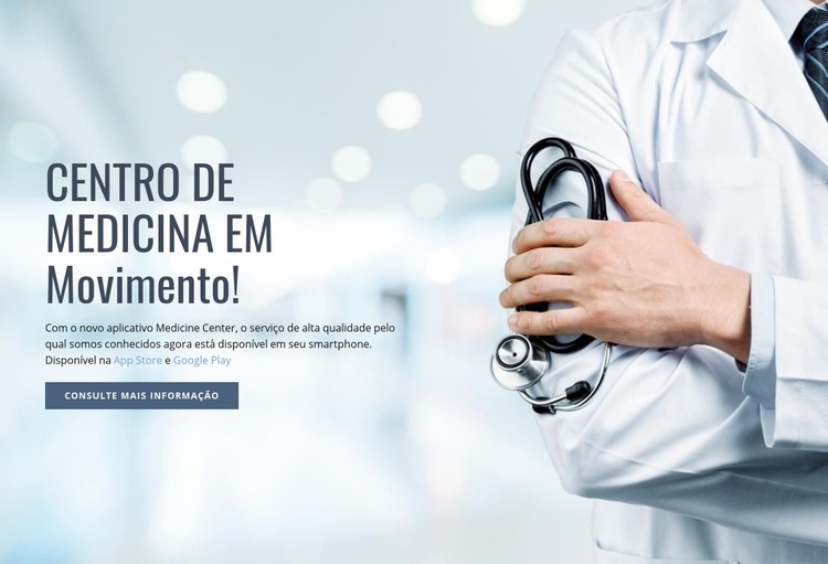 Novo centro médico Construtor de sites HTML