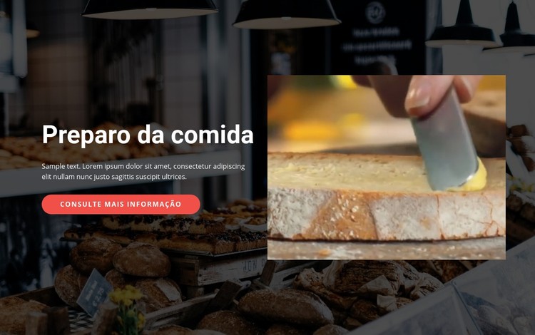 Preparação de comida saborosa Template CSS