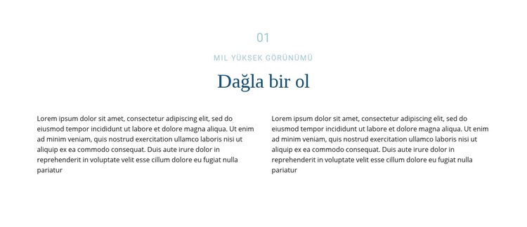 Dağ hakkında metin Web Sitesi Oluşturucu Şablonları