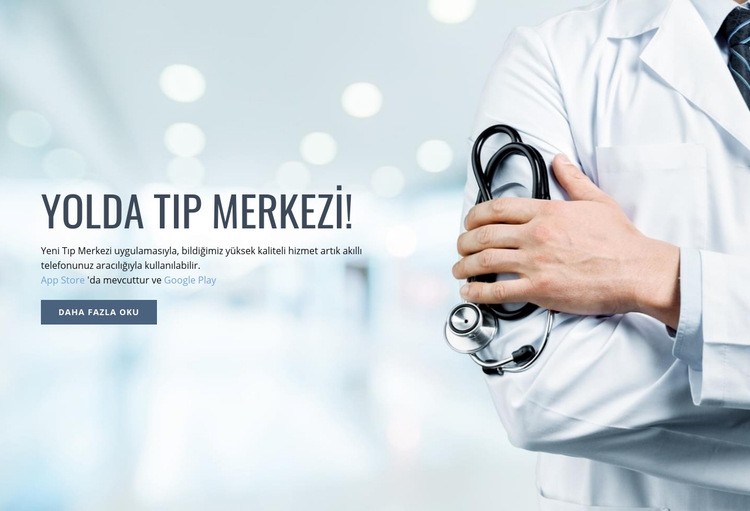 Yeni tıp merkezi Web sitesi tasarımı