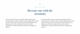 Exclusive Website Mockup For Text About Mountain
