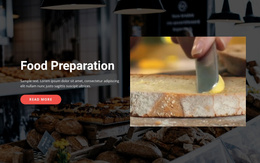 Tasty Food Preparation - Simple Website Template