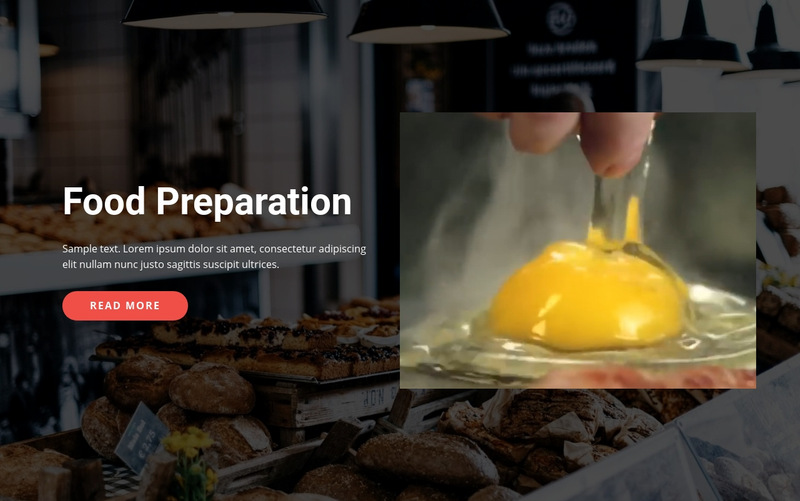 Tasty food preparation Wix Template Alternative