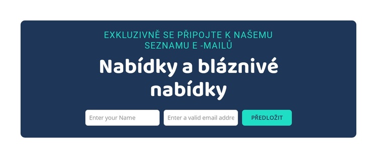 Nabídky a šílené obchody Šablona CSS