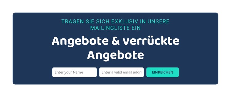 Angebote und verrückte Angebote CSS-Vorlage