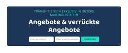 Angebote Und Verrückte Angebote - Bestes Website-Vorlagendesign