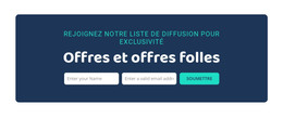 Offres Et Offres Folles - Maquette De Site Web Ultime