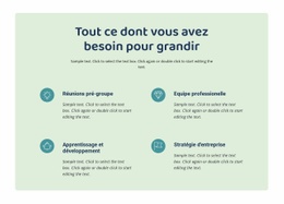 Tout Ce Dont Vous Avez Besoin Pour Grandir - Modèle De Fonctionnalité D'Une Page