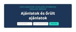 Ajánlatok És Őrült Üzletek - Reszponzív Weboldal Tervezés