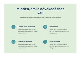 Minden, Ami A Növekedéshez Szükséges – Ingyenes Webhelysablon