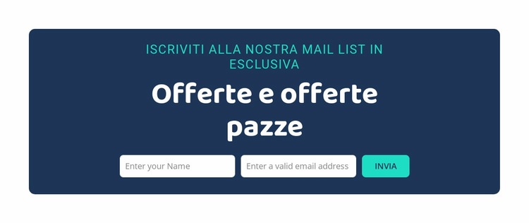 Offerte e affari folli Costruttore di siti web HTML