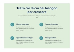 Tutto Ciò Di Cui Hai Bisogno Per Crescere - Modello Di Sito Web Gratuito