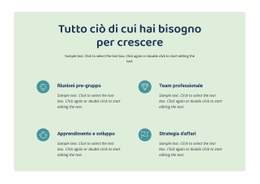 Tutto Ciò Di Cui Hai Bisogno Per Crescere - Modello Di Pagina HTML5