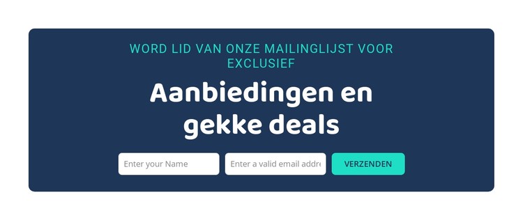 Aanbiedingen en gekke deals CSS-sjabloon