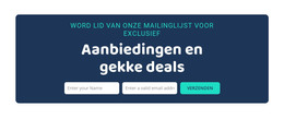 Aanbiedingen En Gekke Deals - Responsief Websiteontwerp