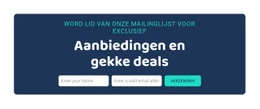 Aanbiedingen En Gekke Deals - Websitesjablonen