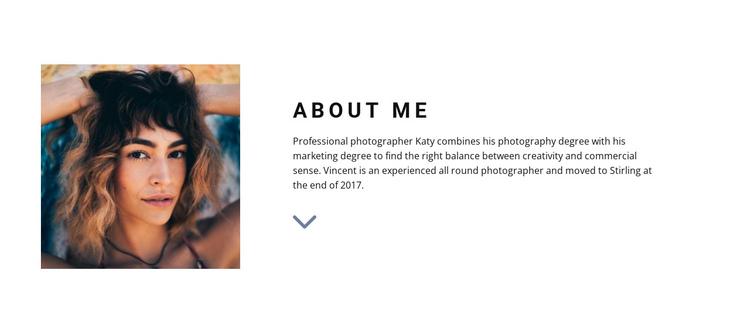 Meet our designer One Page Template