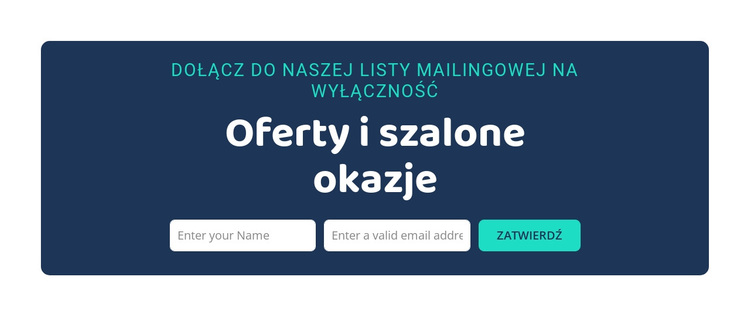 Oferty i szalone okazje Motyw WordPress