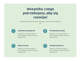 Wszystko, Czego Potrzebujesz, Aby Się Rozwijać - Szablon Strony HTML5