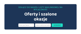 Oferty I Szalone Okazje - Najlepszy Projekt Szablonu Strony Internetowej