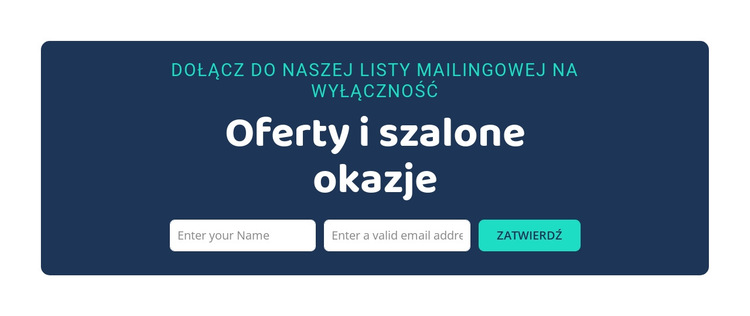 Oferty i szalone okazje Szablon witryny sieci Web