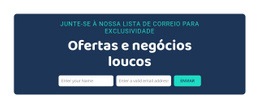 Ofertas E Negócios Loucos - Design De Site Responsivo