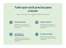 Tudo Que Você Precisa Para Crescer - Modelo De Site Gratuito