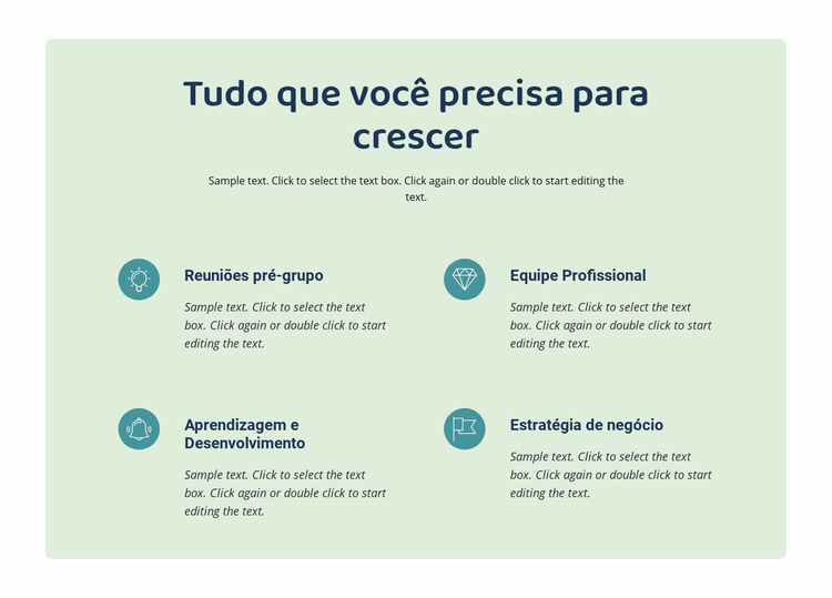 Tudo que você precisa para crescer Template Joomla