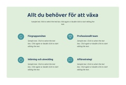 HTML-Sida För Allt Du Behöver För Att Växa