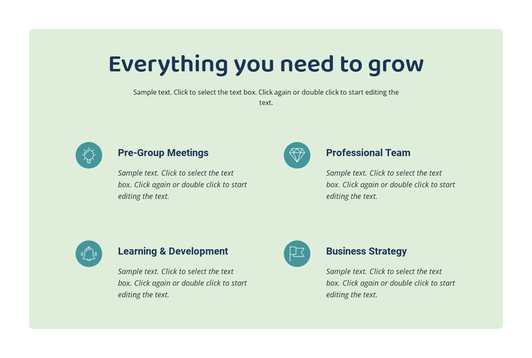 Everything you need to grow Template