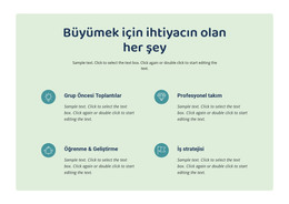 Büyümek Için Ihtiyacın Olan Her Şey Için HTML Sayfası