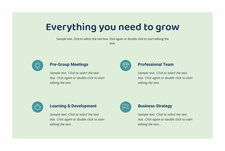 Everything you need to grow Website Builder Templates