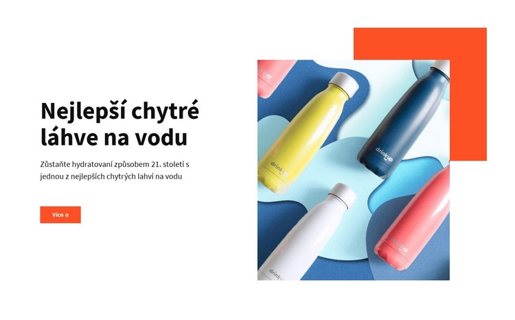 Chytré láhve na vodu Šablona CSS