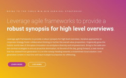 Awesome HTML5 Template For Text Frameworks