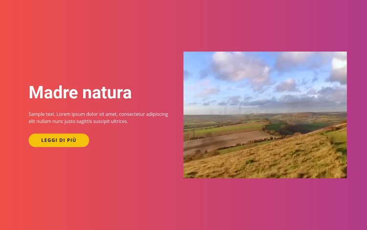 Paesaggi naturali e isole Modello HTML5